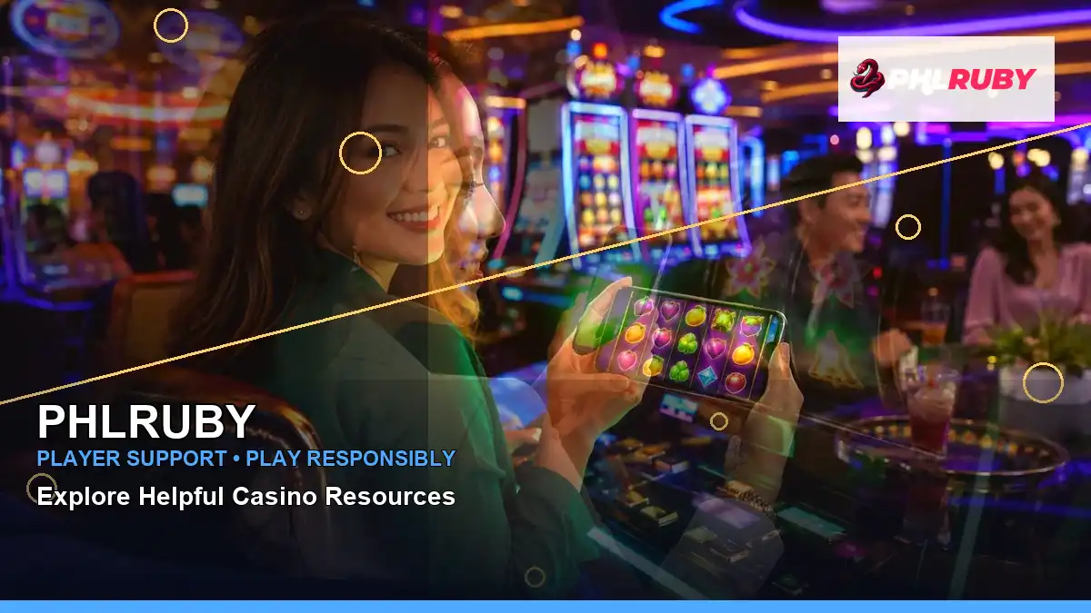 PHLRUBY left-diagonal VIP casino rewards highlighting mobile-friendly casino play