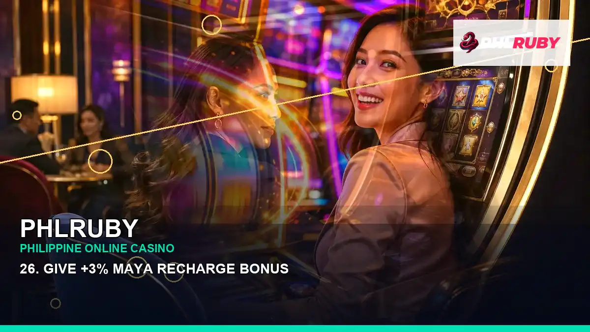 PHLRUBY VIP casino rewards in a layered collage scene for the PHLRUBY brand search, casino access, games, account help and