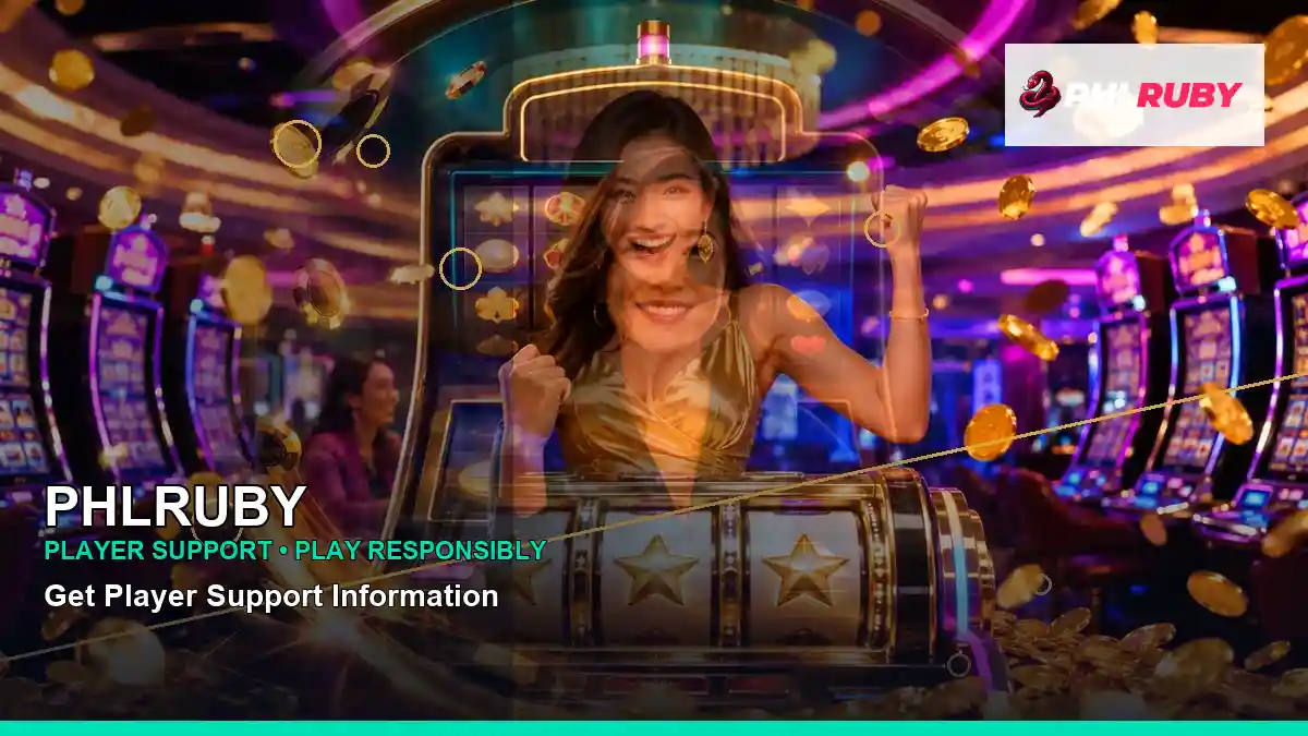 PHLRUBY lounge VIP casino rewards featuring an adult Filipina casino host with a right close-up composition